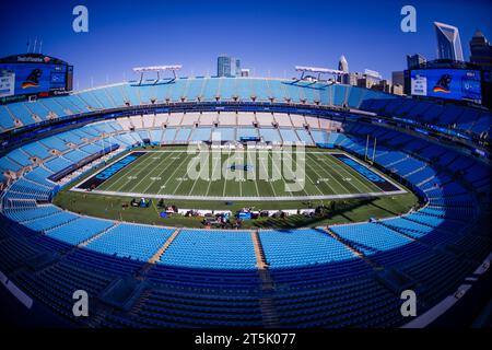 Charlotte, NC, USA. 5 novembre 2023. In totale, il Bank of America Stadium prima della partita tra i Carolina Panthers e gli Indianapolis Colts a Charlotte, NC. (Scott Kinser/Cal Sport Media). Credito: csm/Alamy Live News Foto Stock