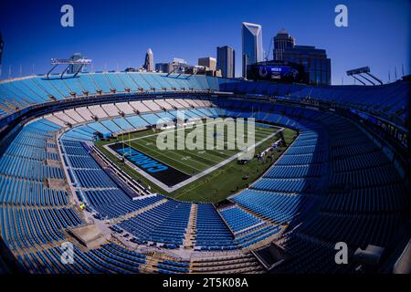 Charlotte, NC, USA. 5 novembre 2023. In totale, il Bank of America Stadium prima della partita tra i Carolina Panthers e gli Indianapolis Colts a Charlotte, NC. (Scott Kinser/Cal Sport Media). Credito: csm/Alamy Live News Foto Stock