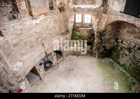 Castello di Lulworth nel Dorset, interno del castello Lodge, Inghilterra, Regno Unito, 2023 Foto Stock