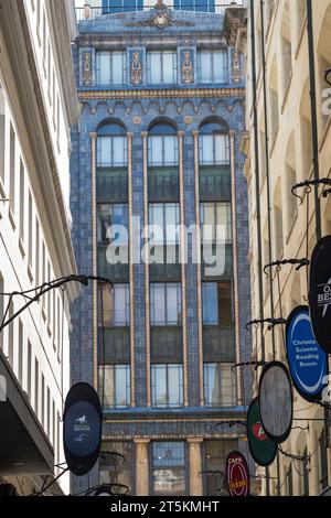 L'edificio Art Deco di Maiorca in Degraves Street, Melbourne, Victoria, Australia Foto Stock