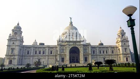 Victoria Memorial, Calcutta è il monumento più grande a un monarca in tutto il mondo. Foto Stock