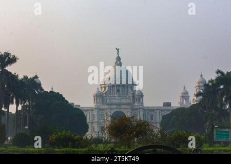 Victoria Memorial, Calcutta è il monumento più grande a un monarca in tutto il mondo. Foto Stock