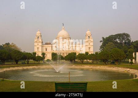 Victoria Memorial, Calcutta è il monumento più grande a un monarca in tutto il mondo. Foto Stock