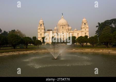 Victoria Memorial, Calcutta è il monumento più grande a un monarca in tutto il mondo. Foto Stock