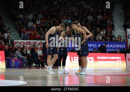 Varese, Italia. 5 novembre 2023. (DINAMO SASSARI) durante Openjobmetis Varese vs Banco di Sardegna Sassari, partita di serie A di pallacanestro A Varese, Italia, 05 novembre 2023 crediti: Agenzia fotografica indipendente/Alamy Live News Foto Stock