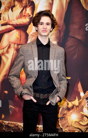 Cooper Dillon bei der Premiere des Kinofilms "Die Tribute von Panem - la Ballata degli uccelli canori e dei serpenti" im Zoo Palast. Berlino, 05.11.2023 Foto Stock
