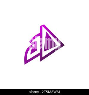 Logo JO Premium emblema iniziale e concetto di design per il gaming Illustrazione Vettoriale