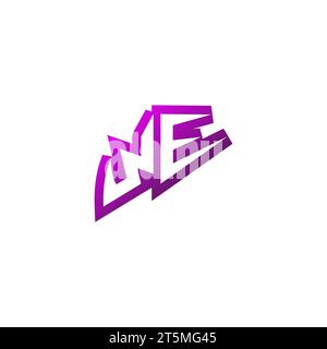 IL logo WE Premium emblema iniziale e il concetto di design per il gaming Illustrazione Vettoriale