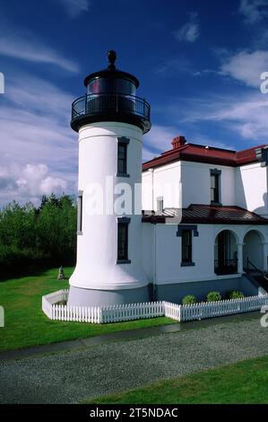 Admiralty Capo Faro, Fort Casey parco statale, Ebey's Landing National Historic Reserve, Washington Foto Stock