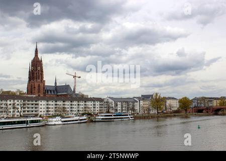 Splendida vista su Francoforte sul meno, Assia, Germania Foto Stock