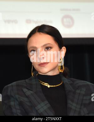 Milano, . 6 novembre 2023. Milano, Italia MILANO MUSIC WEEK 2023 presentazione evento con Francesca Michielin e Nur al Habash direttore artistico della SETTIMANA MUSICALE DI MILANO con istituzioni e sponsor nella foto: Francesaca Michielin Credit: Independent Photo Agency/Alamy Live News Foto Stock