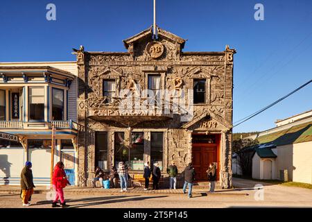 Skagway una città compatta nel sud-est dell'Alaska, il campo n. 1 della Fratellanza artica di Broadway Foto Stock