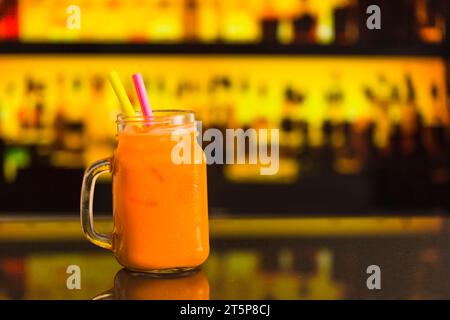 Bancone bar Fresh Juice mason Foto Stock