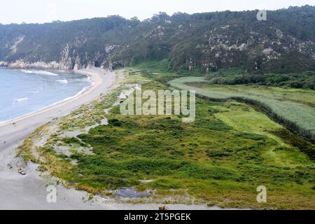 Barayo Reserva Parcial Naturale. Luarca, Asturie, Spagna. Foto Stock