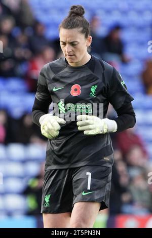 Liverpool FC contro Leicester City - Barclays Women's Super League BIRKENHEAD, INGHILTERRA - 5 NOVEMBRE: Rachael Laws durante la partita di Barclays Women's Super League tra Liverpool FC e Leicester City a Prenton Park il 5 novembre 2023 a Birkenhead, Inghilterra. (Foto Alan Edwards per F2images) Foto Stock