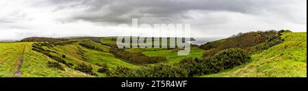 Intorno a Smedmore House Kimmeridge Bay, Isola di purbeck, gita autunnale nel Dorset UK Foto Stock