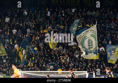 Frosinone, Italia. 6 novembre 2023. Tifosi di Frosinone durante la partita Frosinone calcio vs Empoli FC, serie A di calcio italiano a Frosinone, Italia, 06 novembre 2023 crediti: Agenzia fotografica indipendente/Alamy Live News Foto Stock