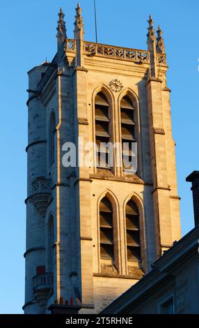 Campanile di Clovis dell'abbazia di St. Genevieve. Abbey era un monastero francese a Parigi. Foto Stock