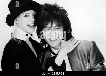 Carrie Hamilton, Yutaka Tadokor, ritratto pubblicitario per il film, 'Tokyo Pop', International Spectrafilm, 1988 Foto Stock