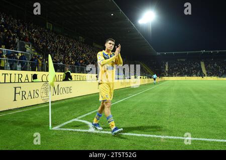 Frosinone, Lazio. 6 novembre 2023. Matias Soule di Frosinone durante la partita di serie A tra Frosinone e Empoli allo stadio Benito Stirpe di Frosinone, Italia, 6 novembre 2023. Photographer01 Credit: Independent Photo Agency/Alamy Live News Foto Stock