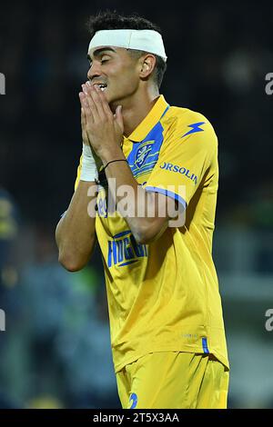 Frosinone, Lazio. 6 novembre 2023. Reinier di Frosinone durante la partita di serie A tra Frosinone e Empoli allo stadio Benito stirpe di Frosinone, Italia, 6 novembre 2023. AllShotLive/Sipa USA credito: SIPA USA/Alamy Live News Foto Stock