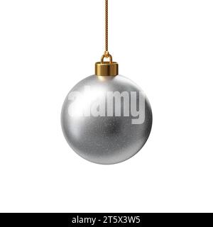 Buon Natale, vari ornamenti per decorare l'albero. rendering 3d. Foto Stock