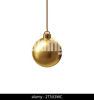 Buon Natale, vari ornamenti per decorare l'albero. rendering 3d. Foto Stock