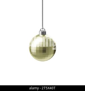 Buon Natale, vari ornamenti per decorare l'albero. rendering 3d. Foto Stock