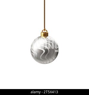 Buon Natale, vari ornamenti per decorare l'albero. rendering 3d. Foto Stock