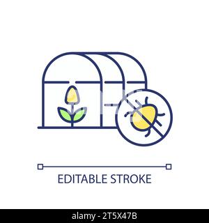 Icona 2D Simple Thin Line Environmental Safety Illustrazione Vettoriale