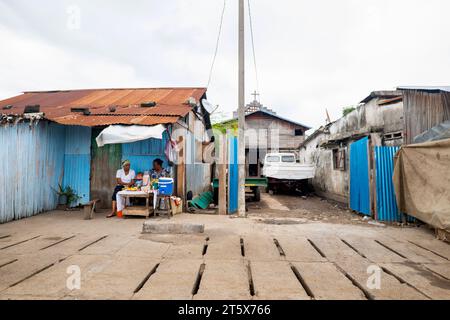 Dalla spiaggia di Nosy Be a Mont Passot Foto Stock