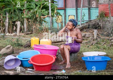 Dalla spiaggia di Nosy Be a Mont Passot Foto Stock