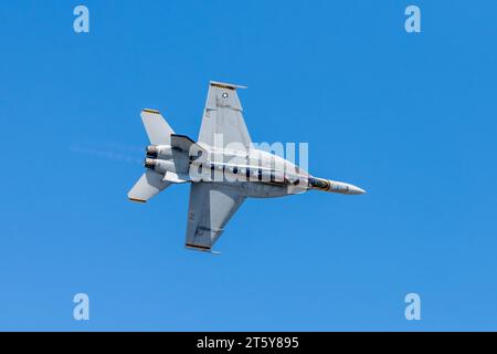 Boeing F/A-18 Super Hornet della Marina DEGLI STATI UNITI Foto Stock