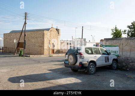 Villaggio di Pyla, distretto di Larnaca, Repubblica di Cipro. Foto Stock