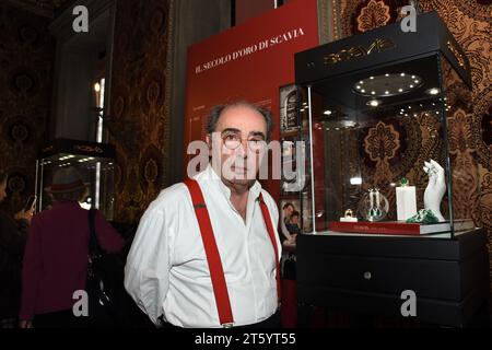 Milano, Italia. 7 novembre 2023. Milano il secolo d'oro di Scavia Una bellezza che da oltre 100 anni incanta mostra al Museo Bagatti Valsecchi nella foto: Fulvio Maria Scavia CEO Scavia Credit: Independent Photo Agency/Alamy Live News Foto Stock