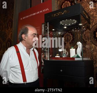 Milano, Italia. 7 novembre 2023. Milano il secolo d'oro di Scavia Una bellezza che da oltre 100 anni incanta mostra al Museo Bagatti Valsecchi nella foto: Fulvio Maria Scavia CEO Scavia Credit: Independent Photo Agency/Alamy Live News Foto Stock