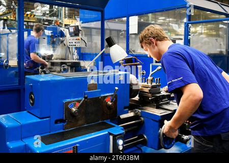 Pilsen, Repubblica Ceca. 7 novembre 2023. Il lancio del centro di formazione della società di ingegneria Doosan Skoda Power ha avuto luogo a Pilsen, Repubblica Ceca, il 7 novembre 2023. Crediti: Miroslav Chaloupka/CTK Photo/Alamy Live News Foto Stock