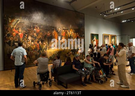 Jan Willem Pieneman, la battaglia di Waterloo, rijksmuseum amsterdam, Paesi Bassi, Olanda Foto Stock