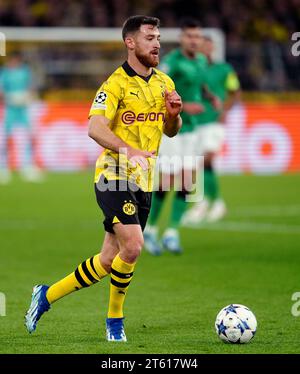 Salih Ozcan del Borussia Dortmund durante la partita del gruppo F di UEFA Champions League al Signal Iduna Park di Dortmund. Data immagine: Martedì 7 novembre 2023. Foto Stock