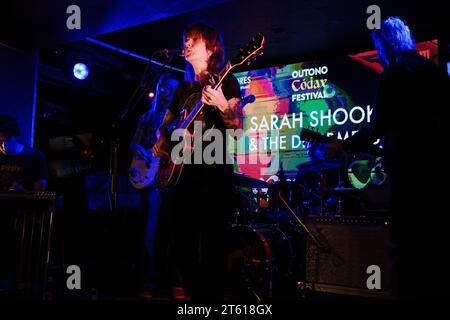 Sala Clamores, Madrid, Spagna. 7 novembre 2023. Esibizione dal vivo di Sarah Shook & The Disarmers. Crediti: EnriquePSans/Alamy Live News Foto Stock