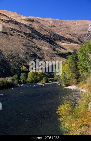 Yakima River Yakima River Canyon Scenic e autostrada ricreative, Washington Foto Stock