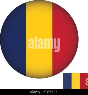 Vector profilo rotondo indicatore CHAD Illustrazione Vettoriale