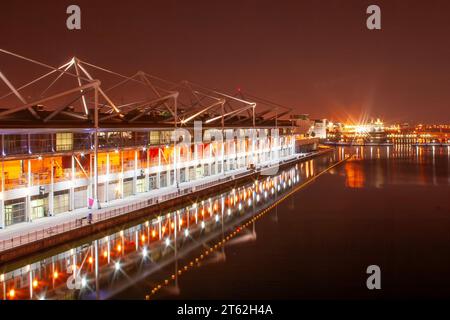 Excel London è un centro fieristico e congressi internazionale situato nella zona Custom House di Newham, nella zona est di Londra. Si trova su un sito di 100 acri Foto Stock