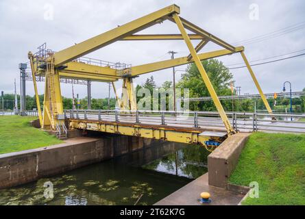 La Lock Island sul Canale Upstate a New York Foto Stock