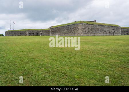 Storico Fort Ontario nella parte settentrionale dello stato di New York, Oswego Foto Stock