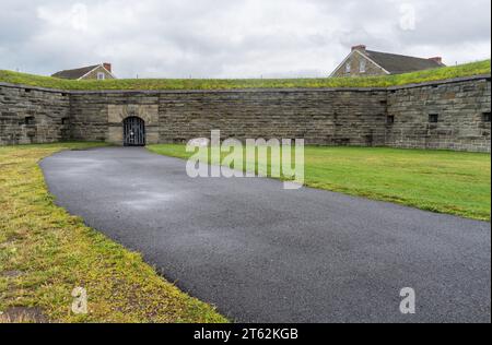 Storico Fort Ontario nella parte settentrionale dello stato di New York, Oswego Foto Stock