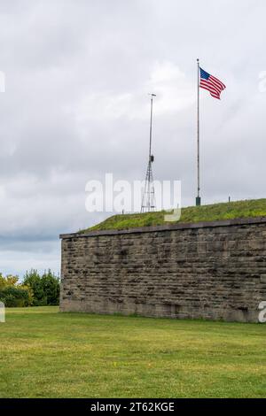Storico Fort Ontario nella parte settentrionale dello stato di New York, Oswego Foto Stock