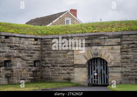 Storico Fort Ontario nella parte settentrionale dello stato di New York, Oswego Foto Stock