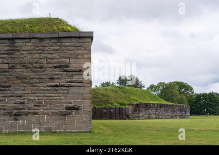 Storico Fort Ontario nella parte settentrionale dello stato di New York, Oswego Foto Stock