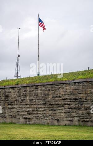 Storico Fort Ontario nella parte settentrionale dello stato di New York, Oswego Foto Stock